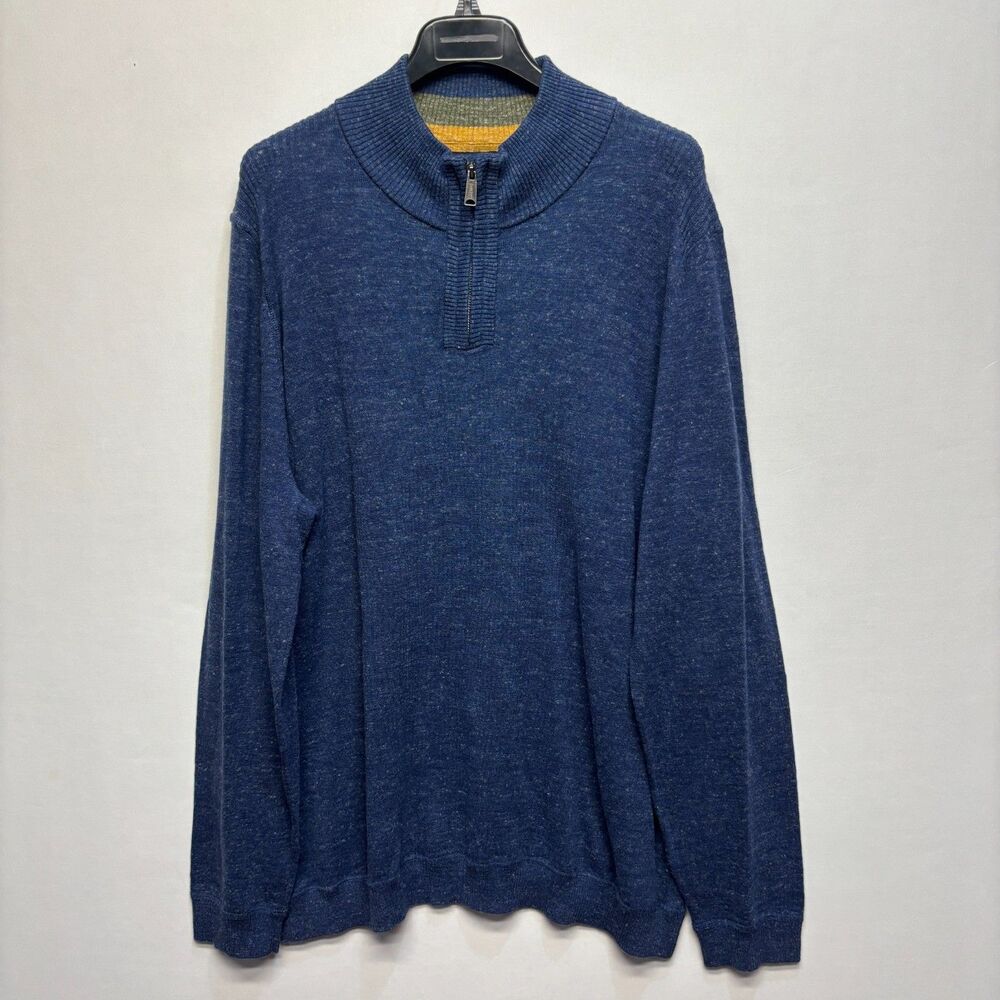 NWT Fat Face Men 1/4 Zip Pullover Sweater Size XXL 2XL Seaford Cotton D109 -28